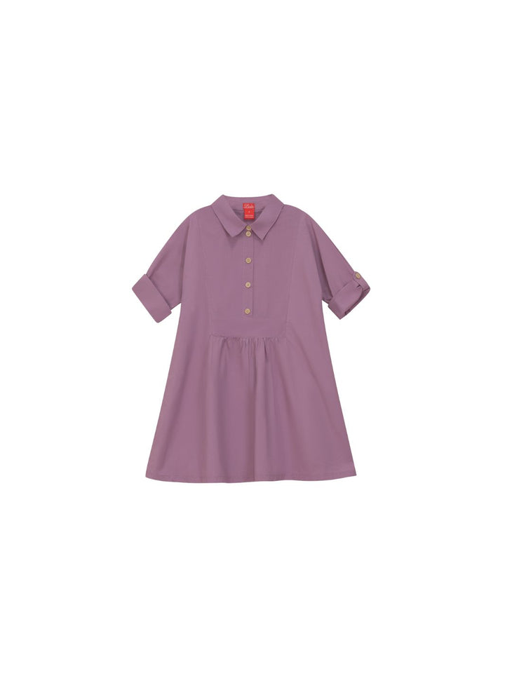 Bib Dress - Purple