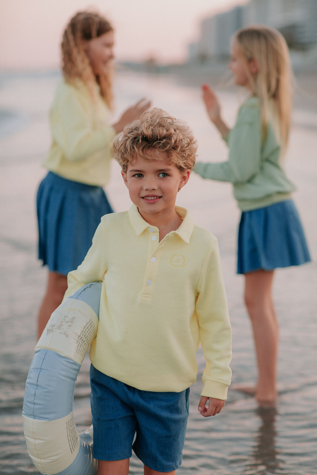 Emblem Polo - Pale Yellow