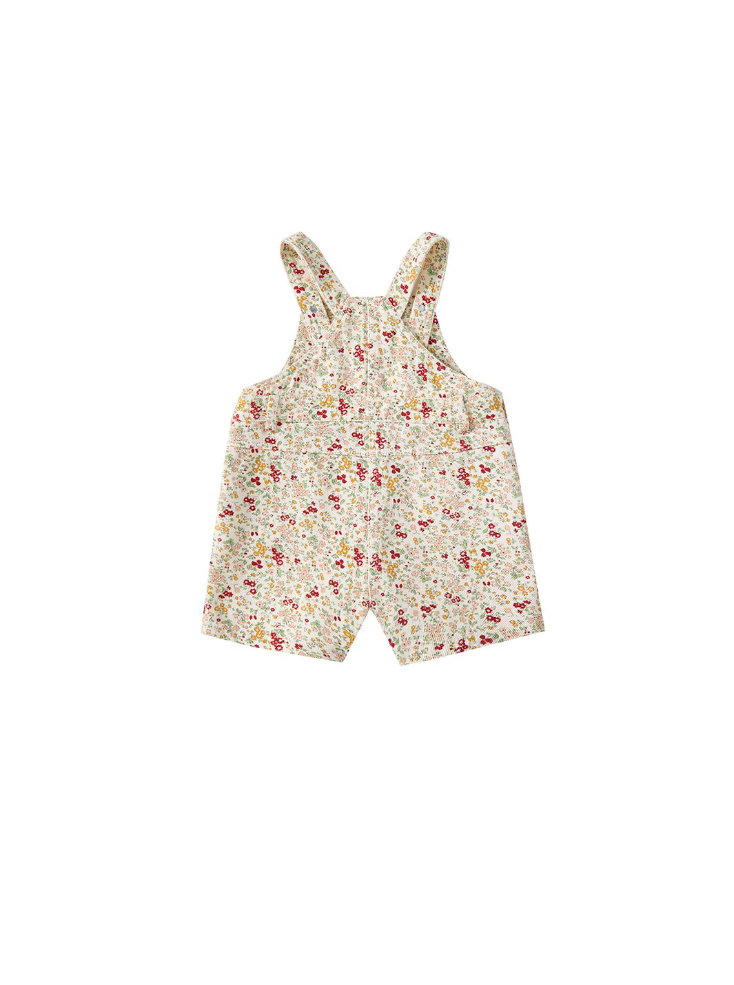 Floral Twill Short Overall