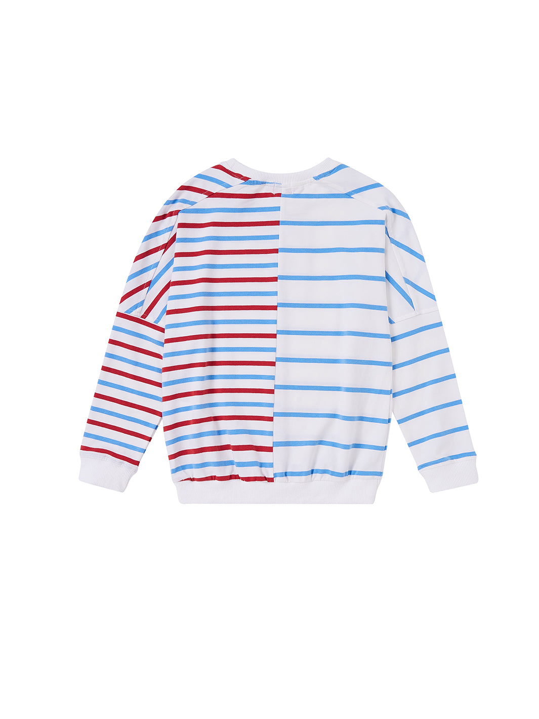 Half Striped Long Sleeve Top