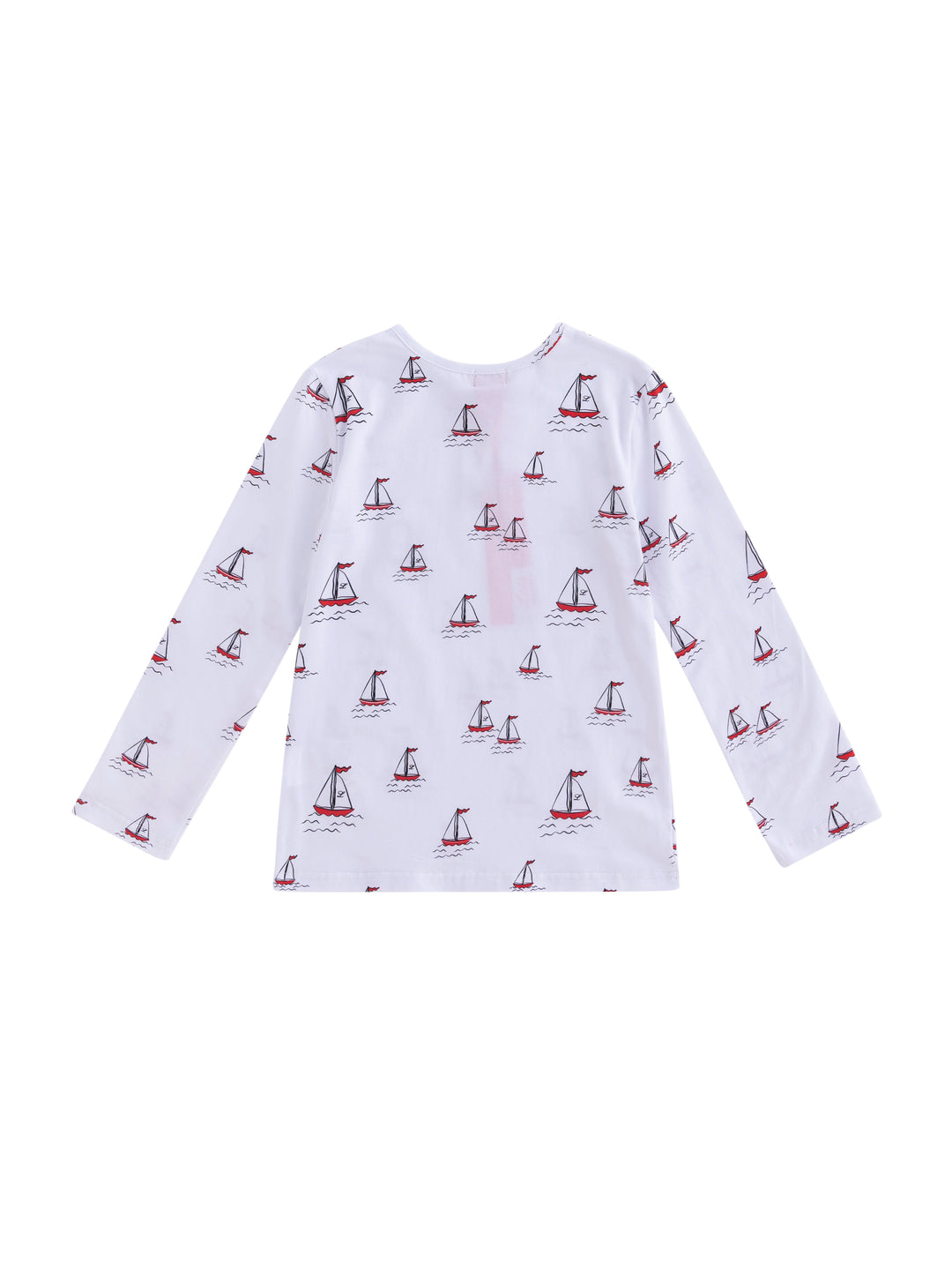 All Over Boat Print Long Sleeve T-shirt