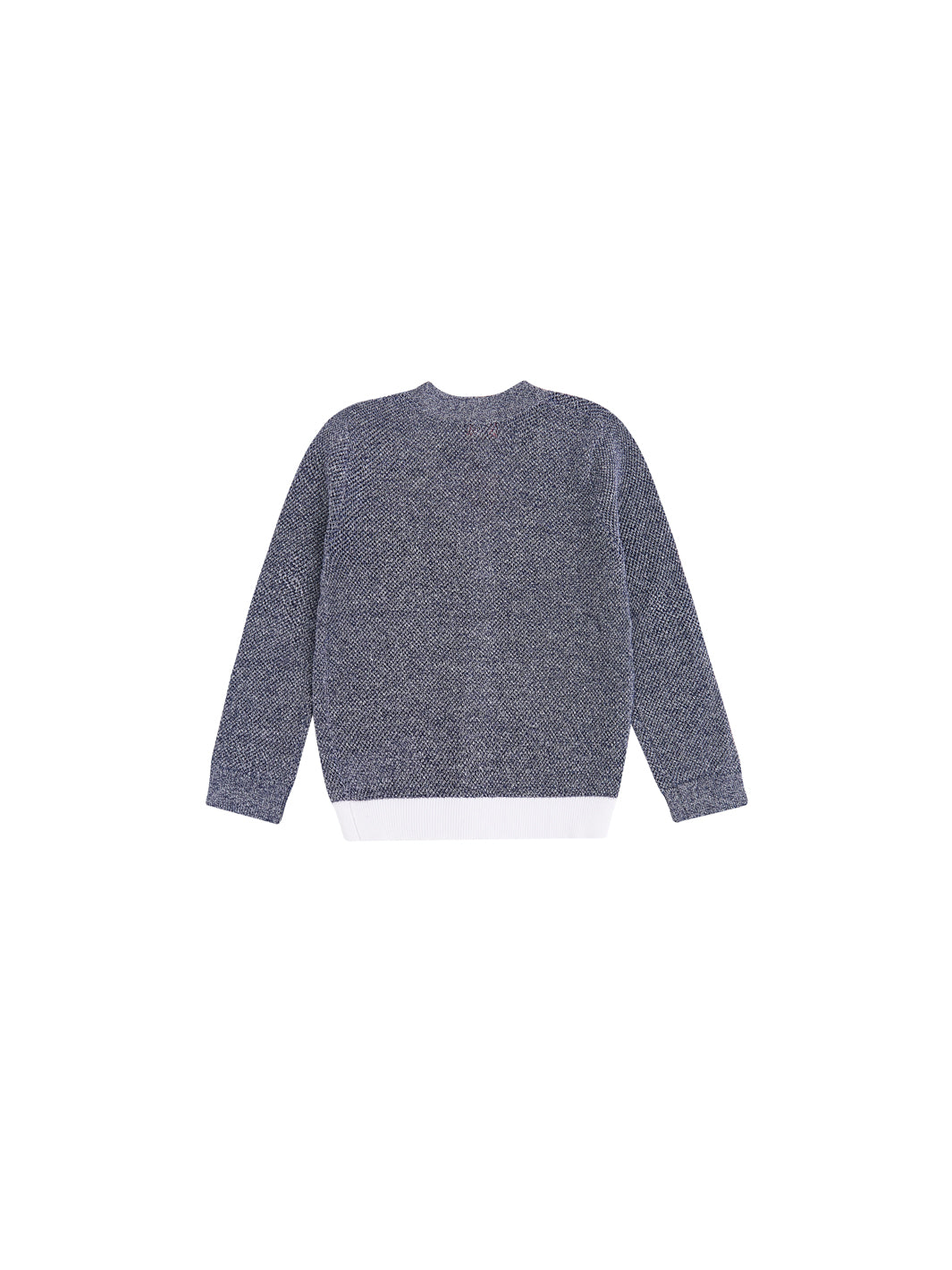 Cardigan Rectangle Mix Sweater