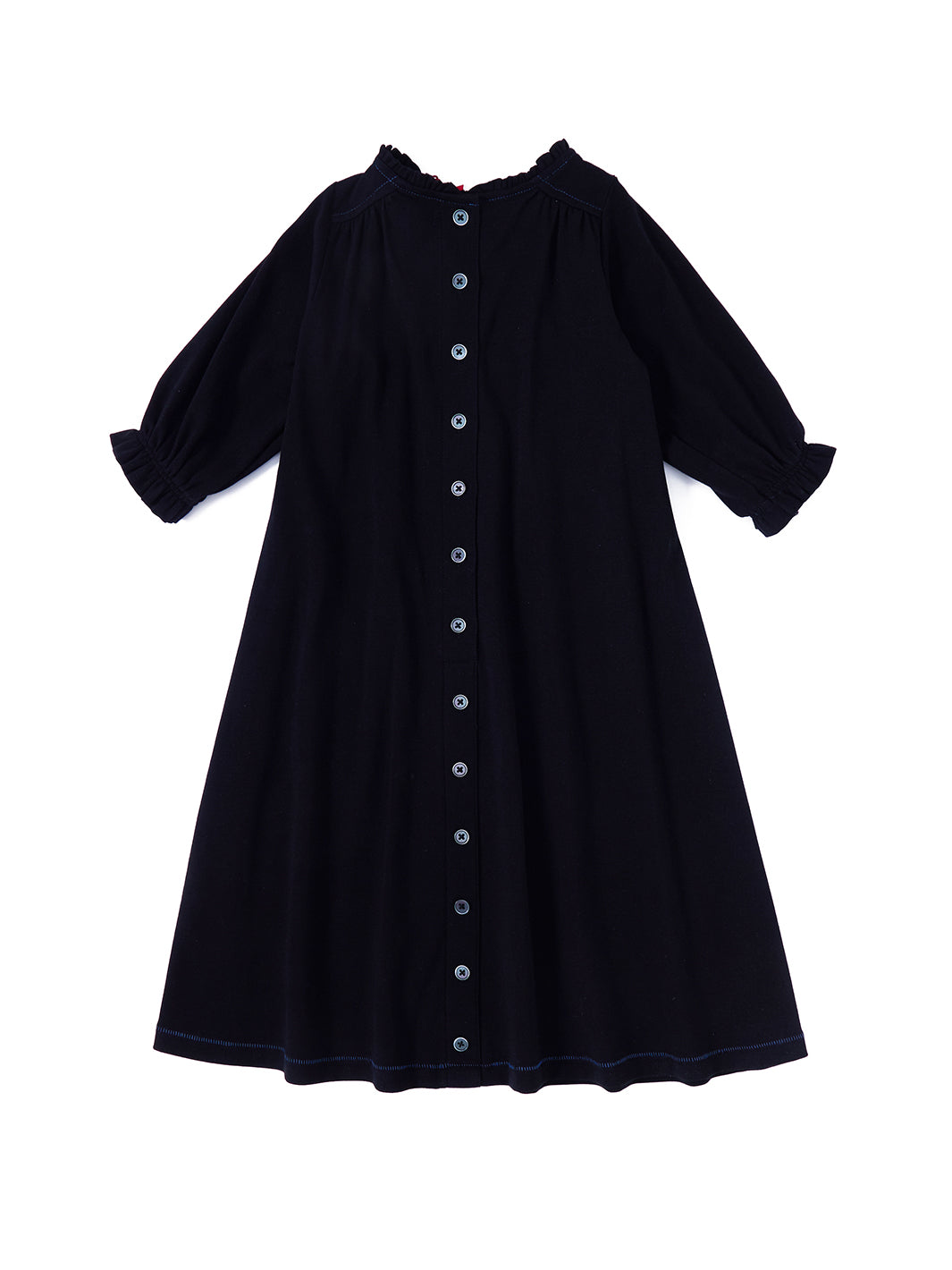 Embroidery shirring robe