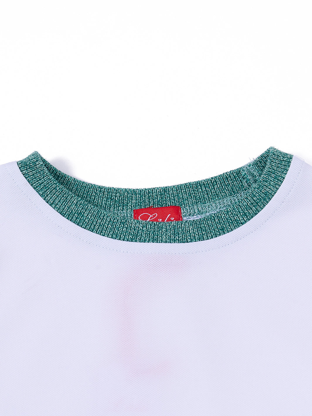 Bottom Combo Top - White Combo Deep Green