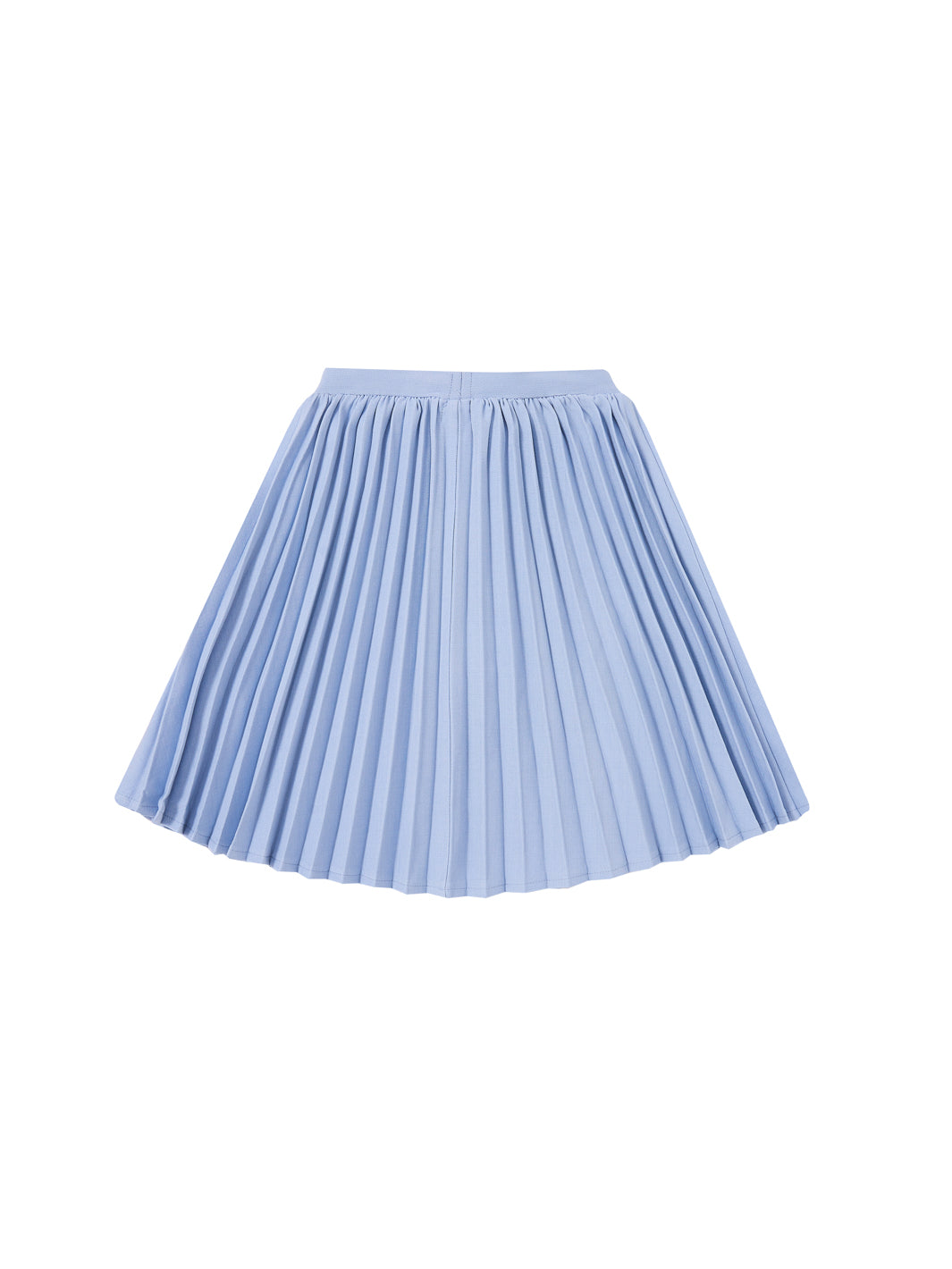 Solid Accordion Pleated Skirt - Lt. Blue