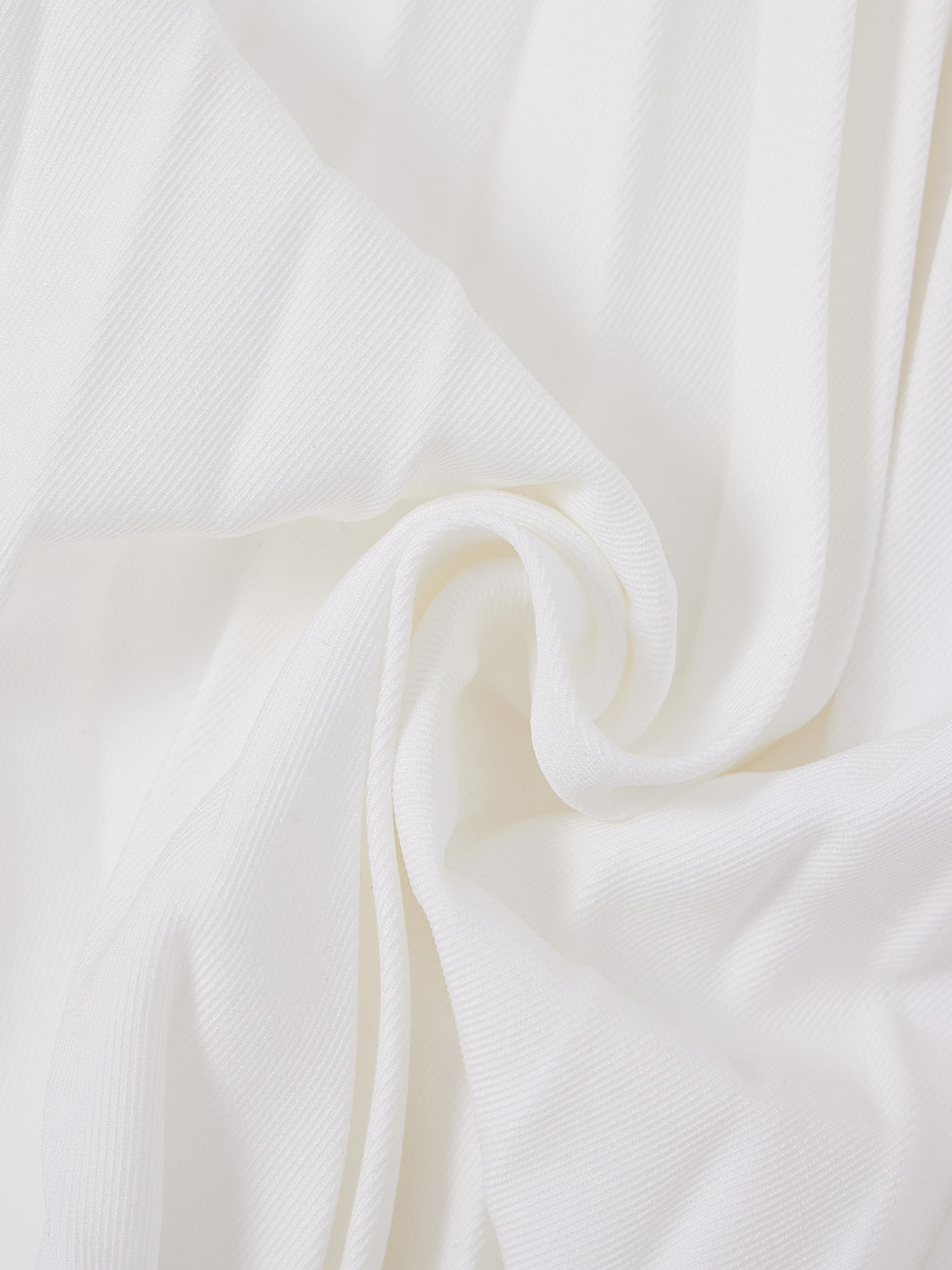 Solid Accordion Pleated Skirt - Winter white