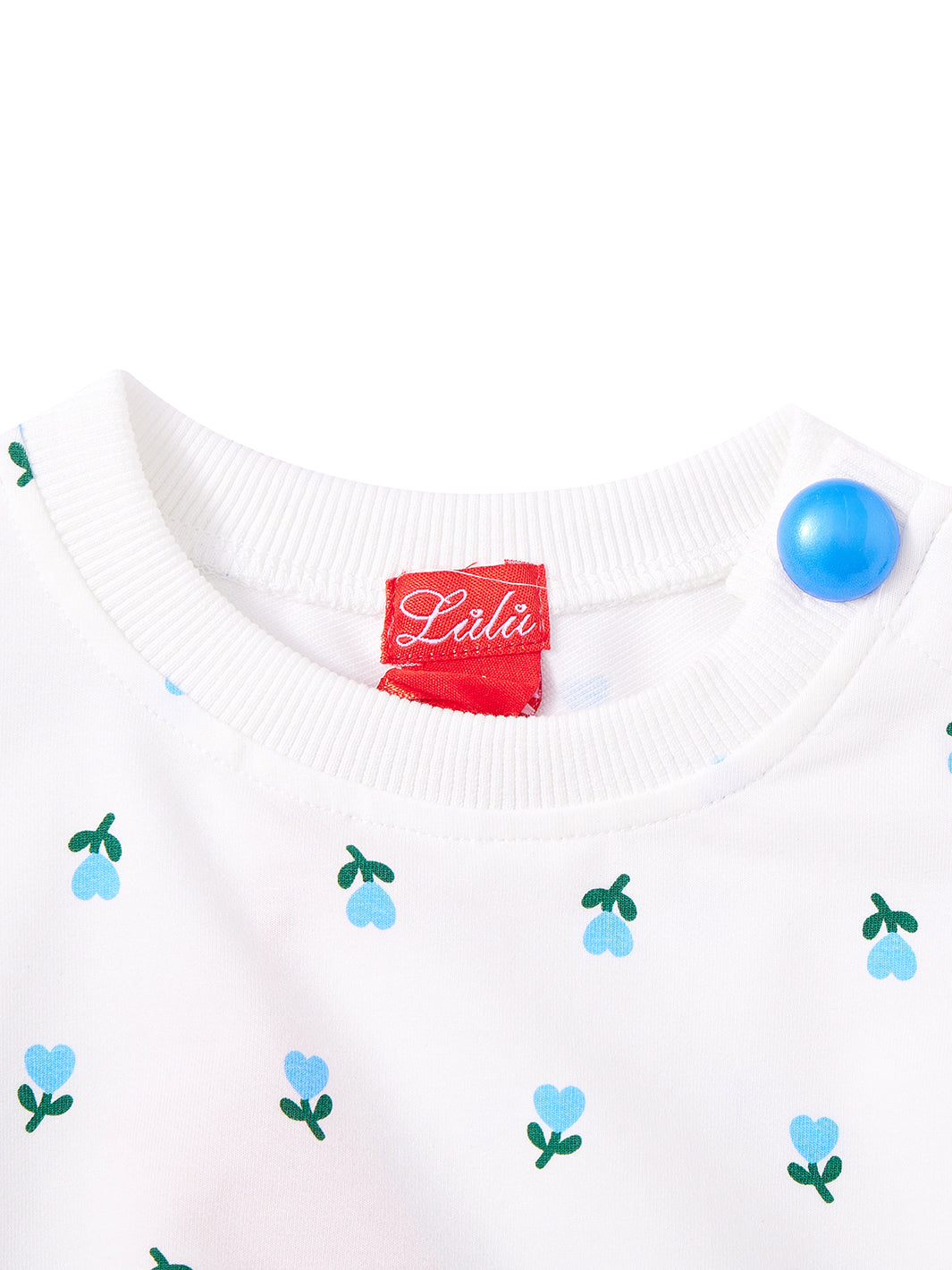 Heart Flower Print Top