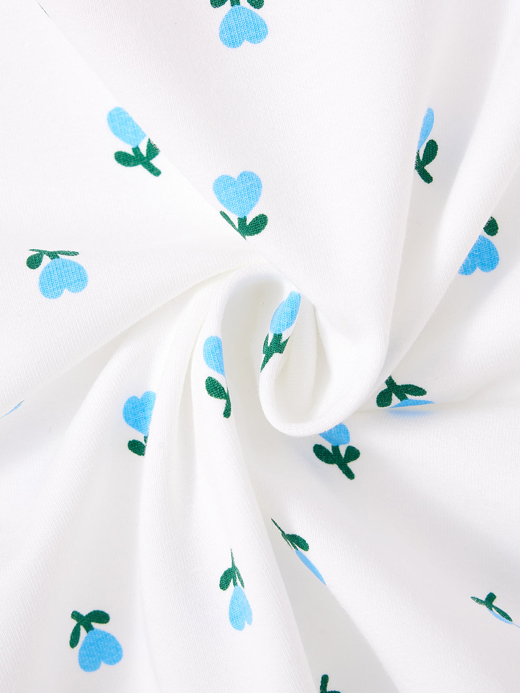 Heart Flower Print Top