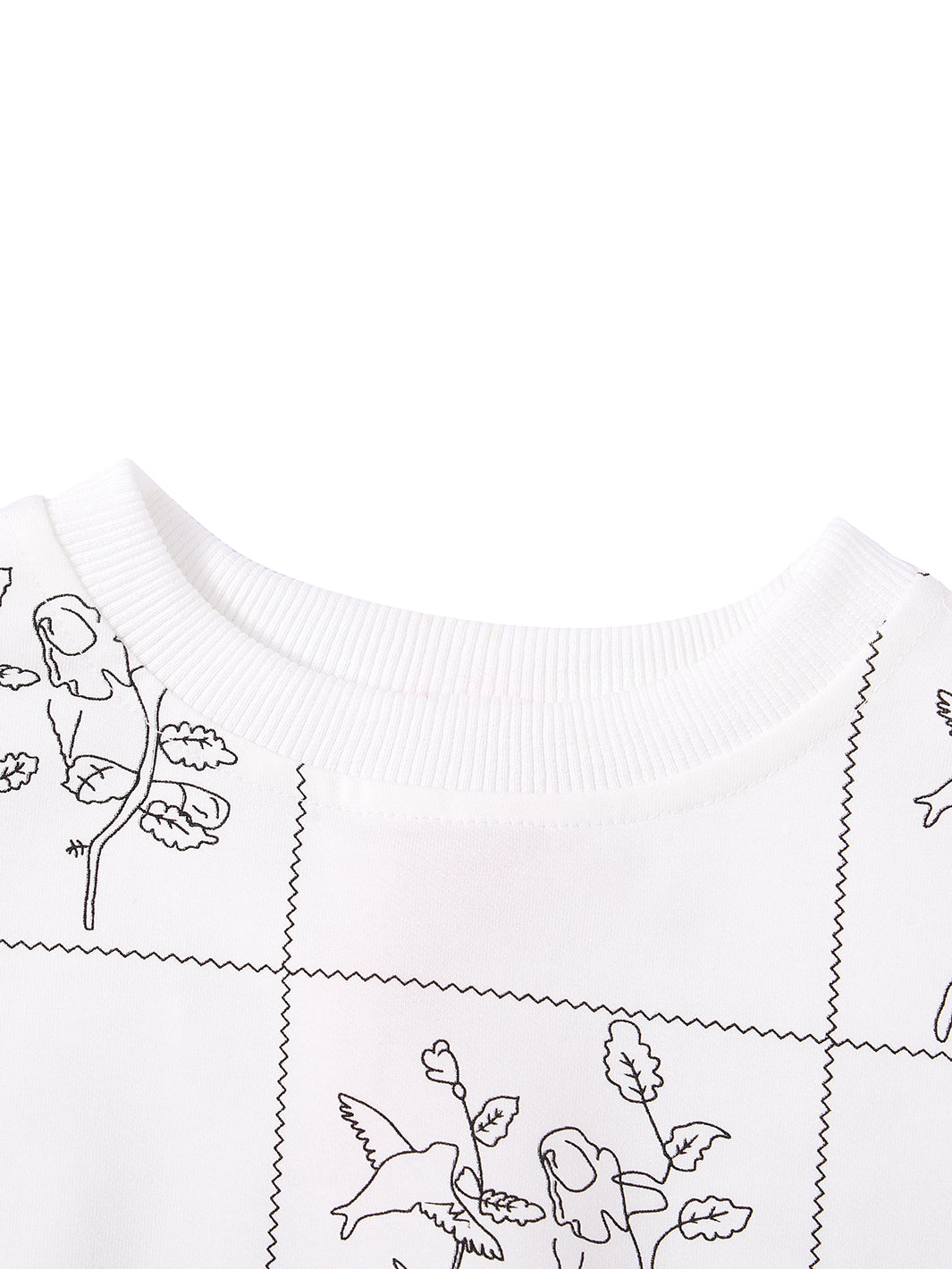 Square Floral Print Top