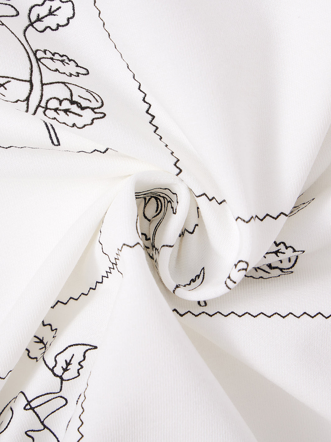 Square Floral Print Top