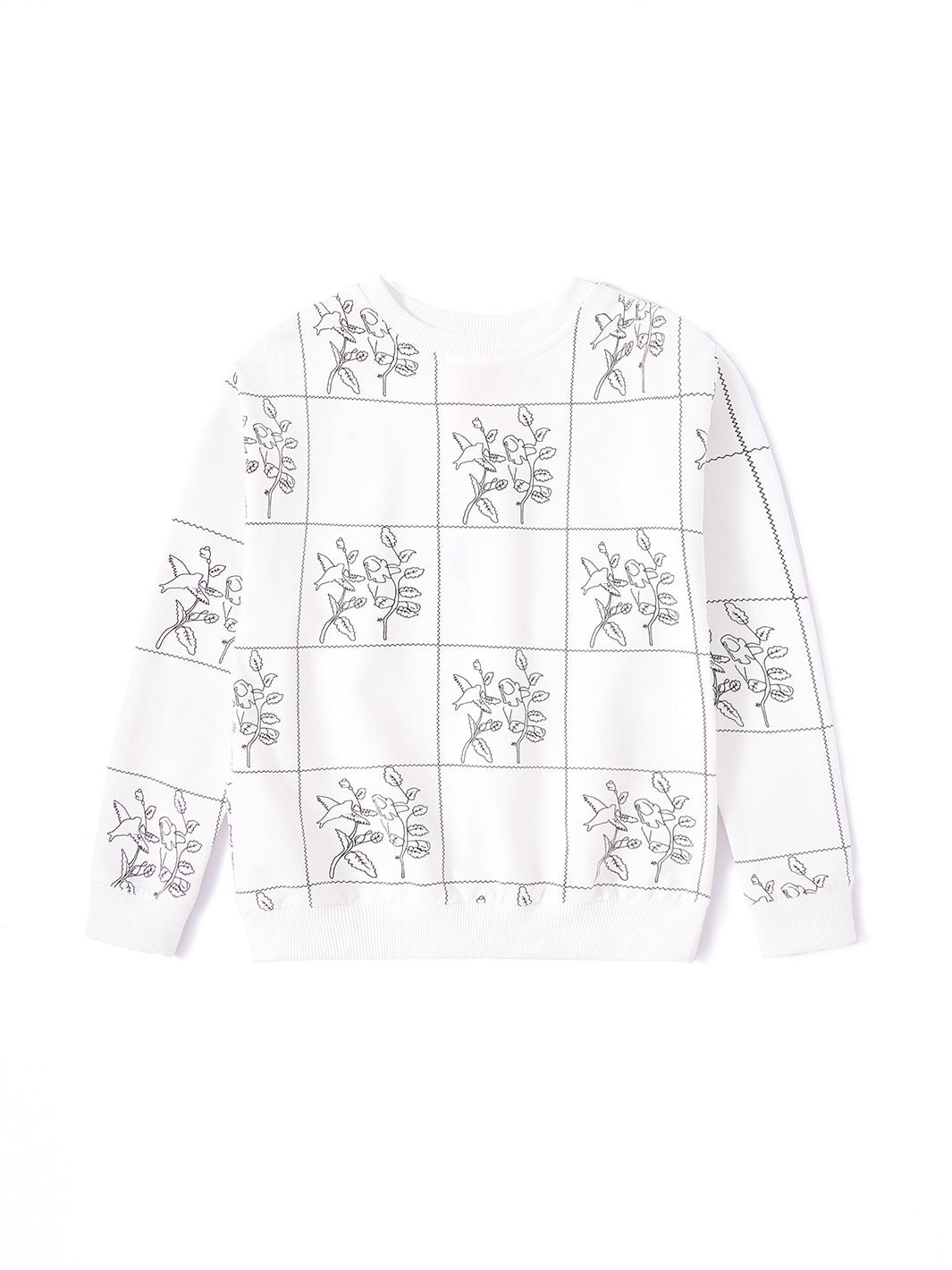 Square Floral Print Top