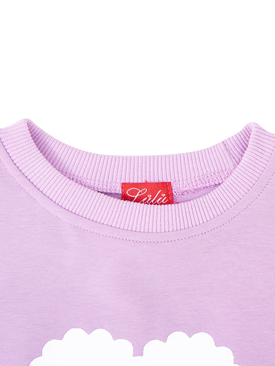 Scalloped Heart Top - Lt. Violet