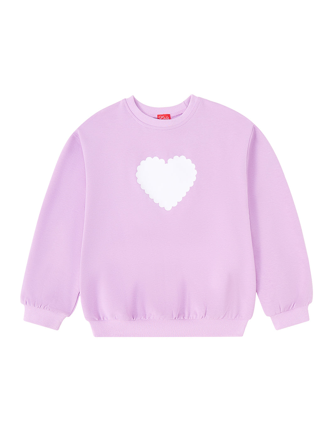 Scalloped Heart Top - Lt. Violet