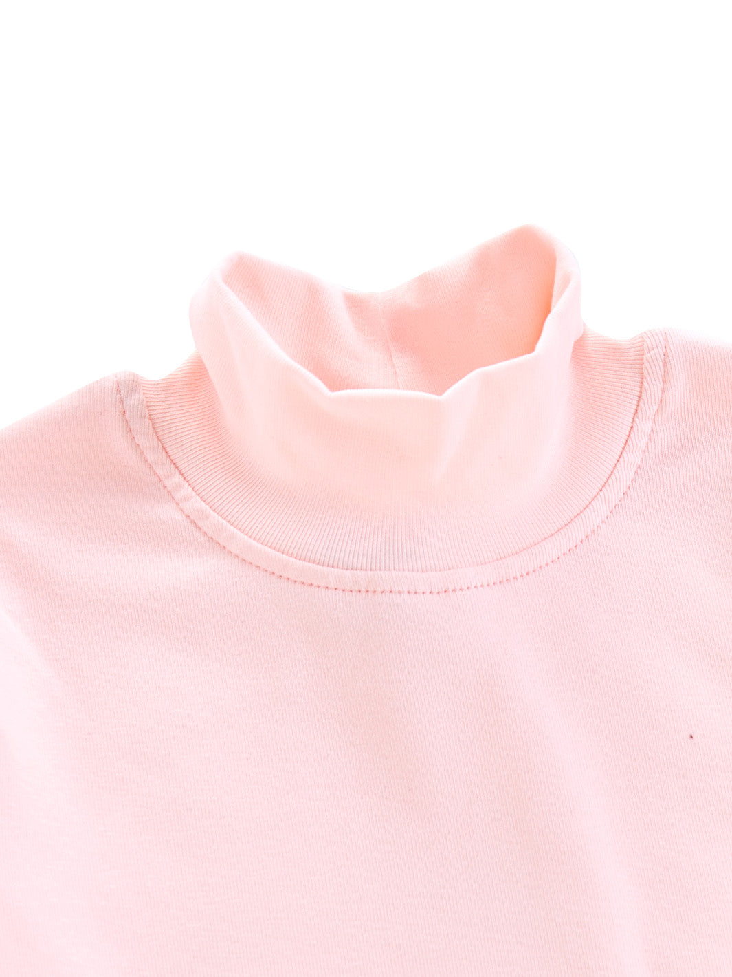 Solid Mock Neck T-shirt - light Pink