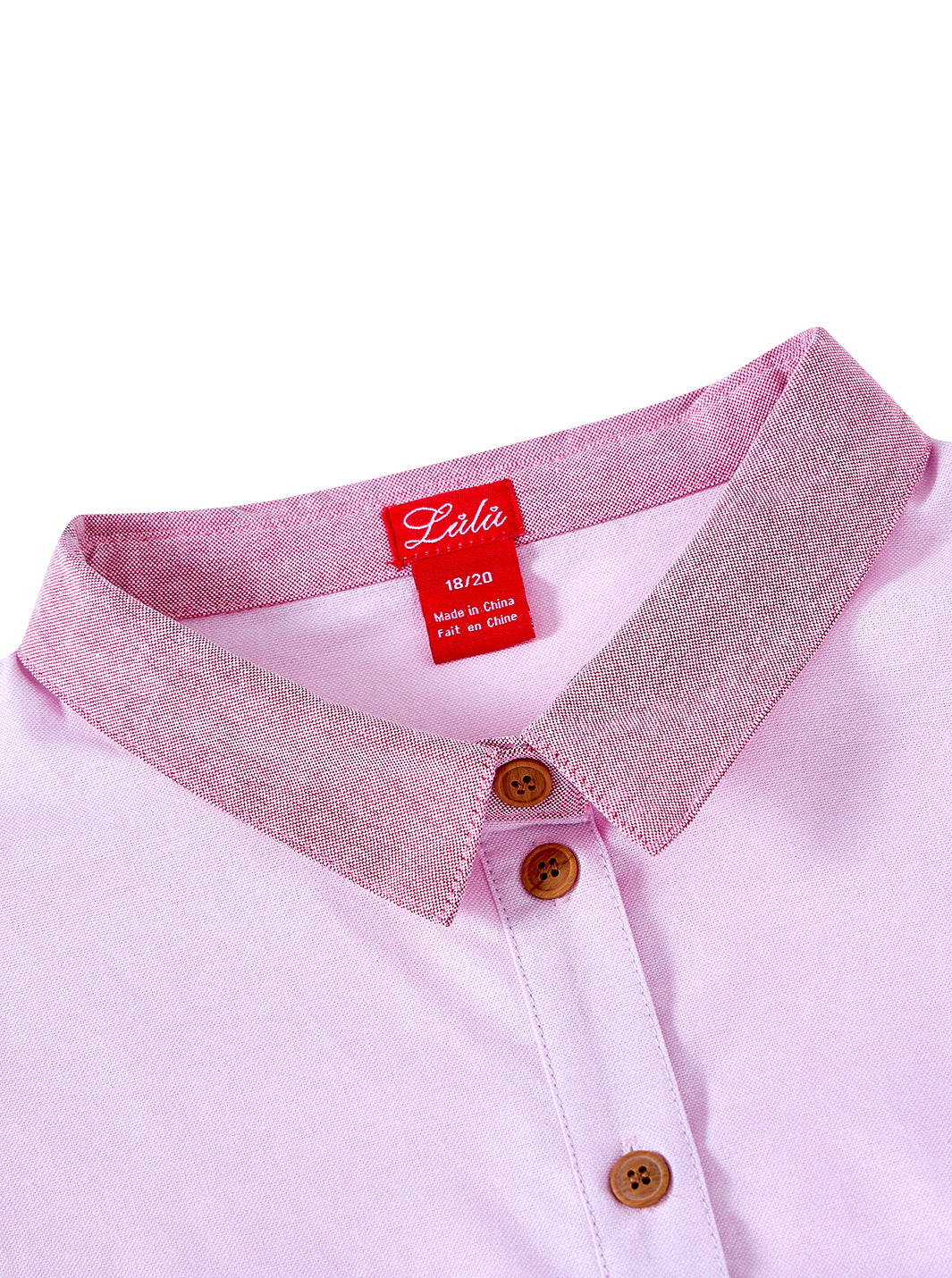 Rickrack Crop Shirt - Lt. Pink