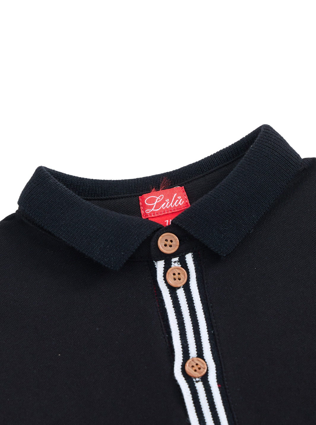 Placket Striped Polo