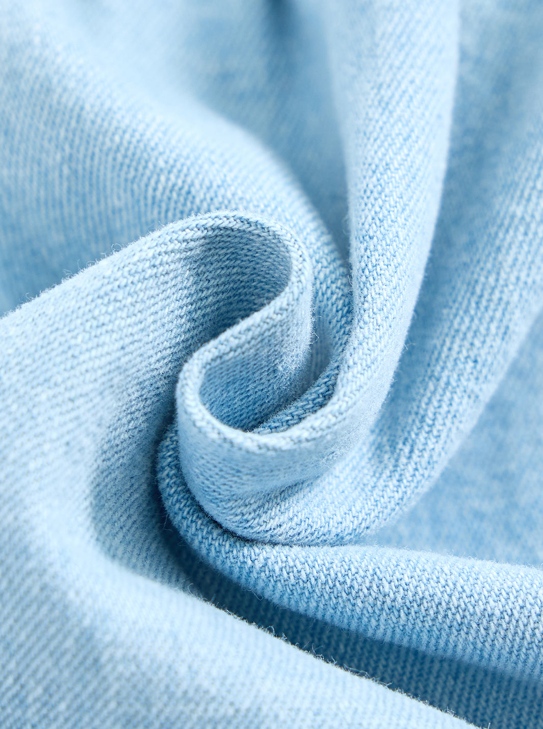 Denim Trim Dress - Pale Blue Denim