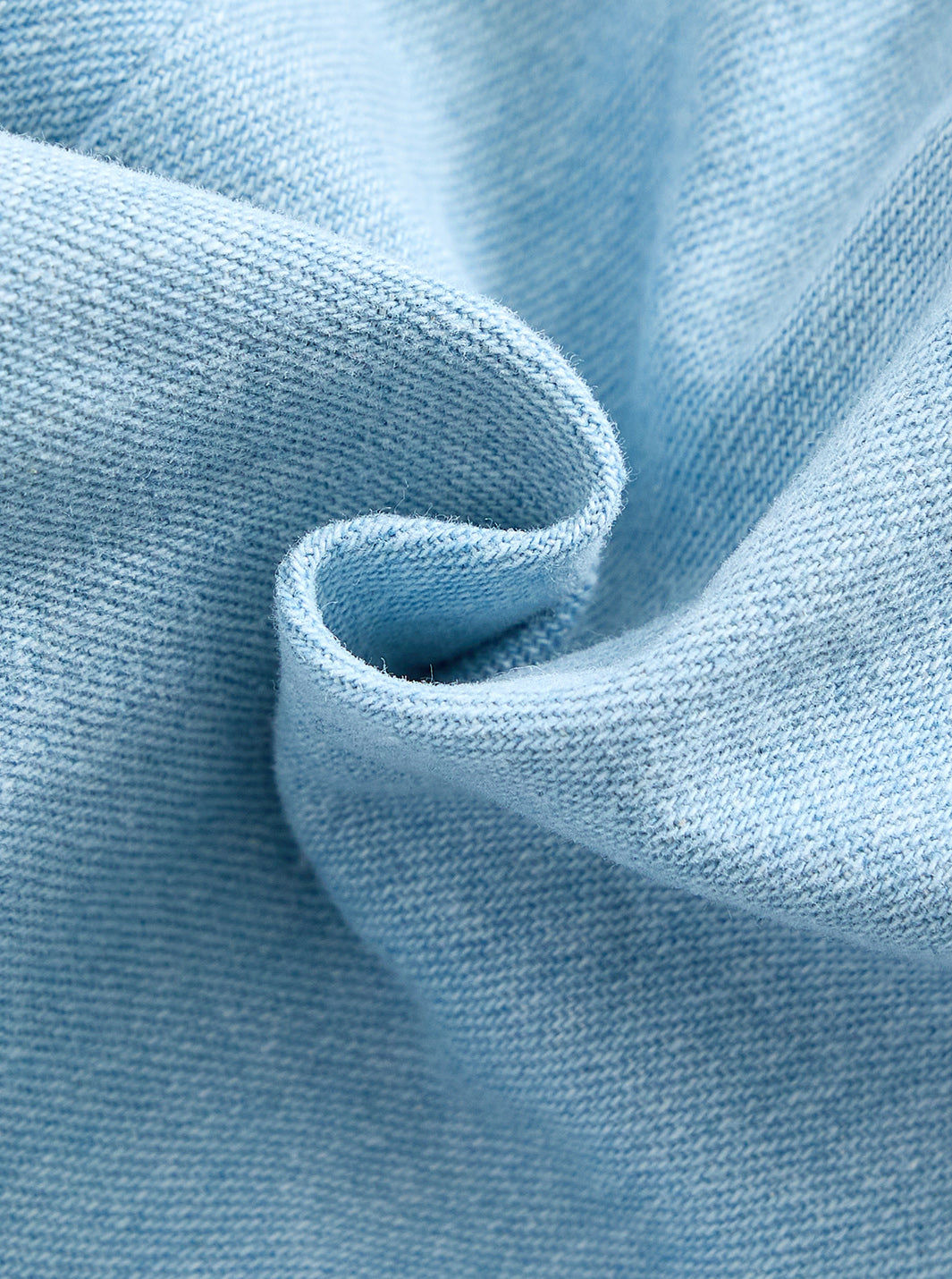 Denim Short Trim Pants - Pale Blue Denim