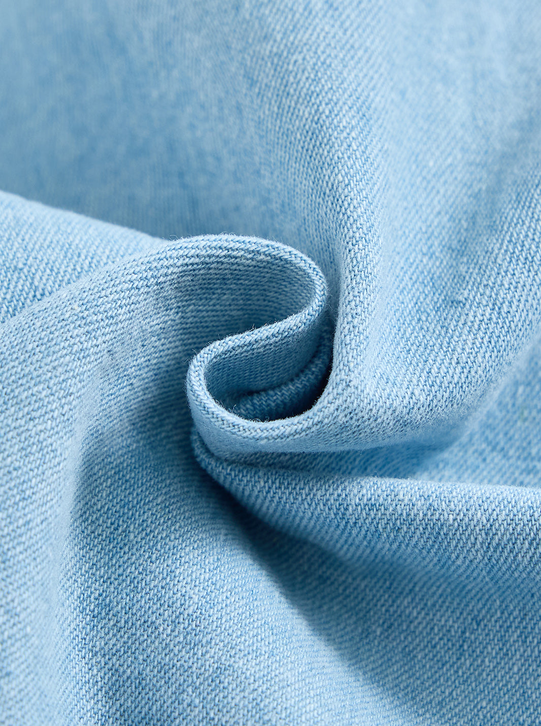 Denim Pocket Trim Shirt - Pale Blue Denim