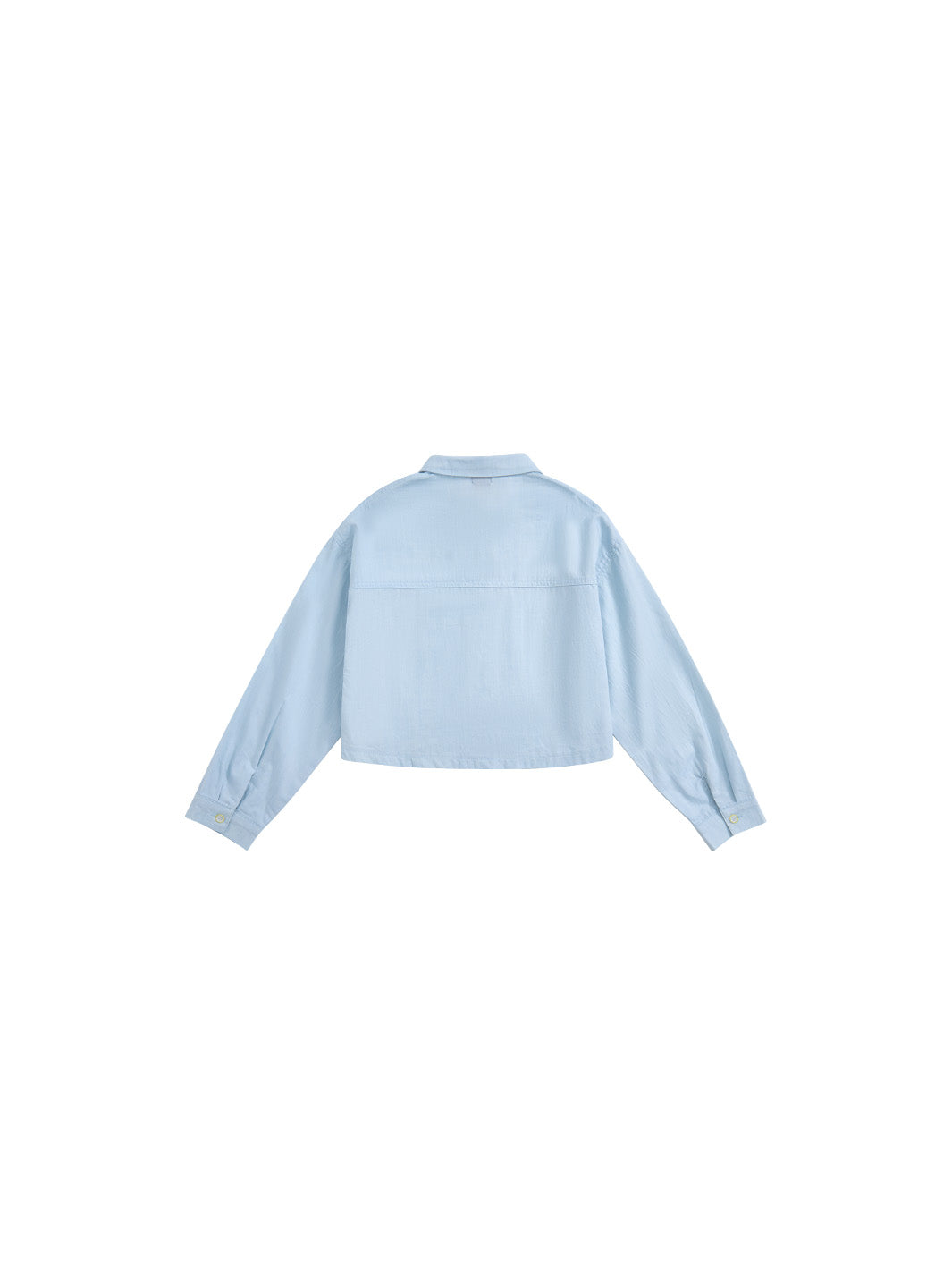Pocket Crop Shirt - Pale Blue
