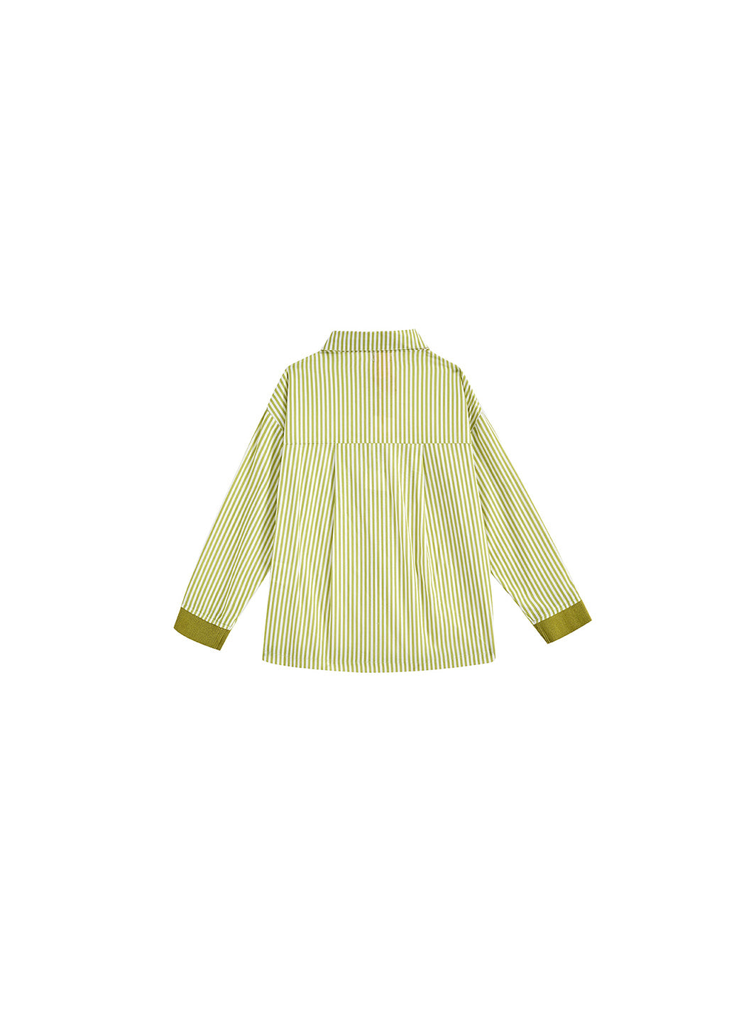 Striped Shirt - Olive/White Stripe