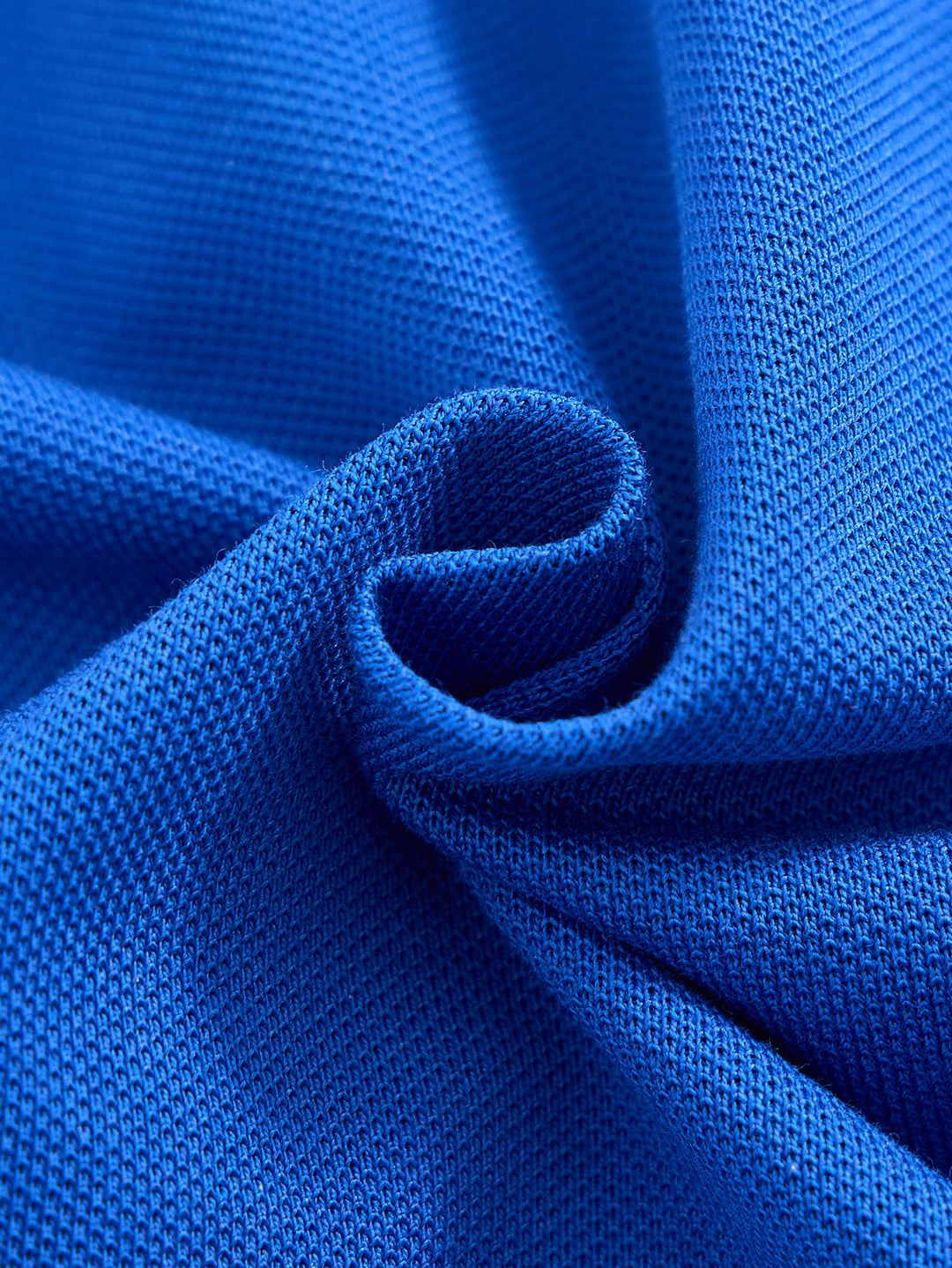 Collar Binding Dress - Deep Royal blue