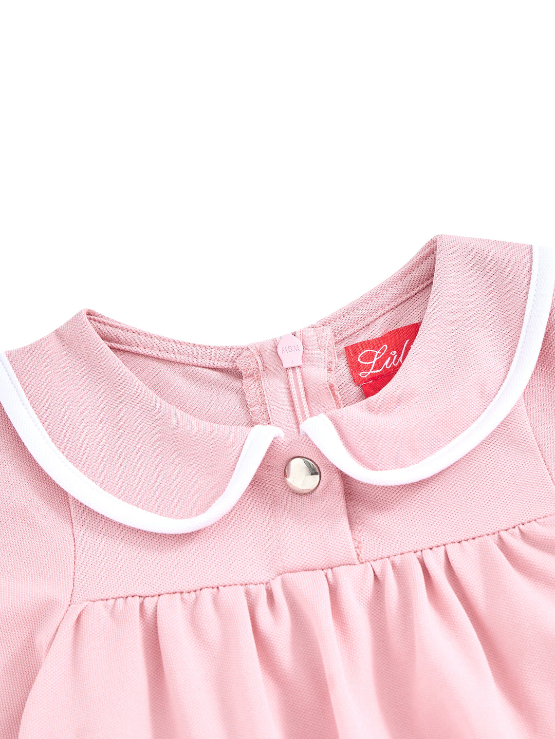 Collar Binding Dress - Pink