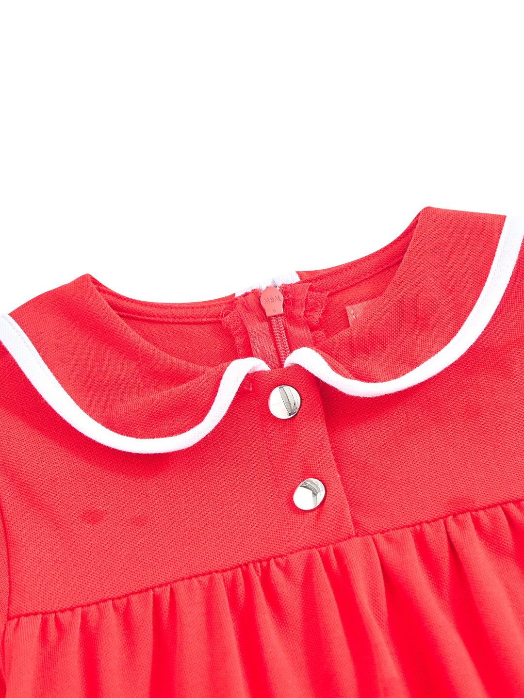Collar Binding Dress - Red