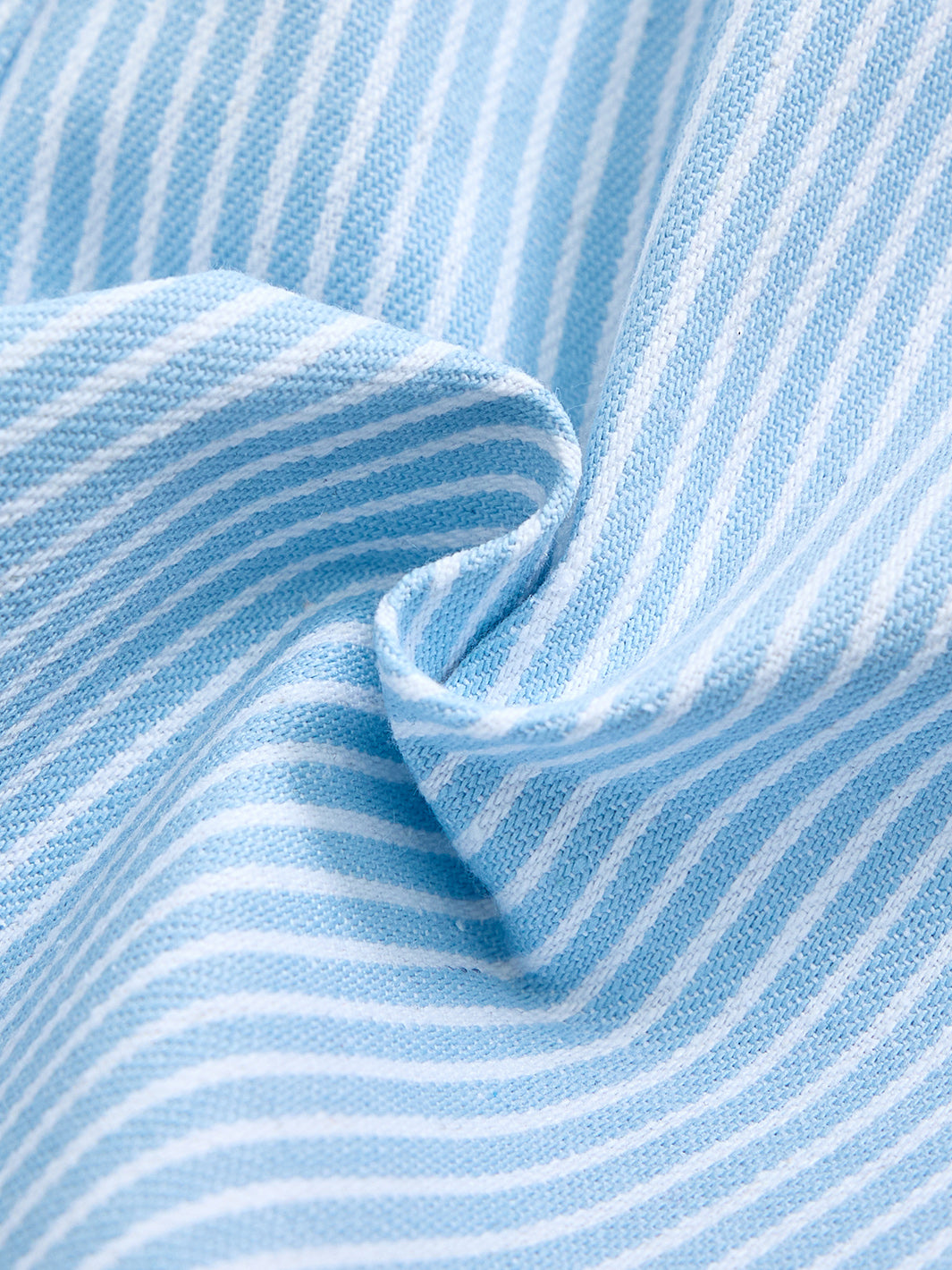 Denim Striped Shorts - Lt. Blue