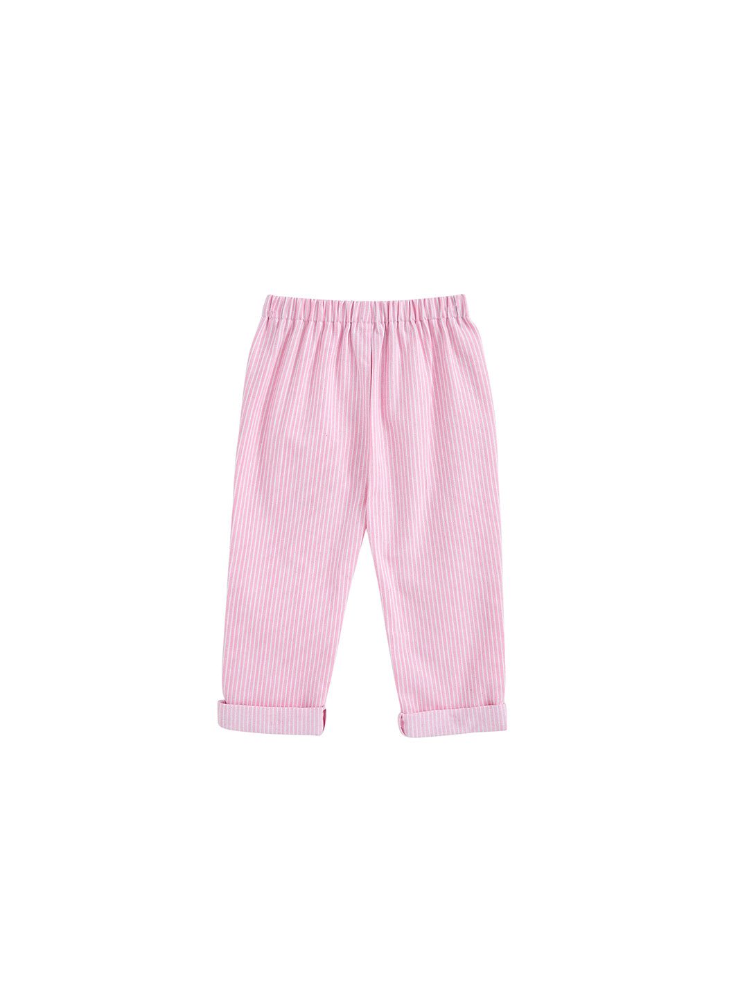 Elastic Waist Long Pants - Lt. Pink