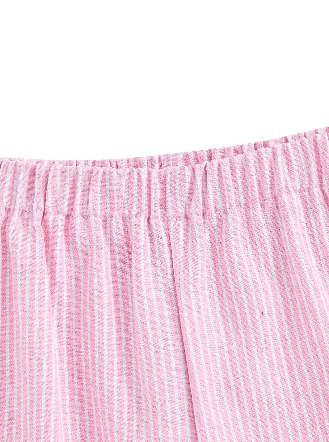 Elastic Waist Long Pants - Lt. Pink