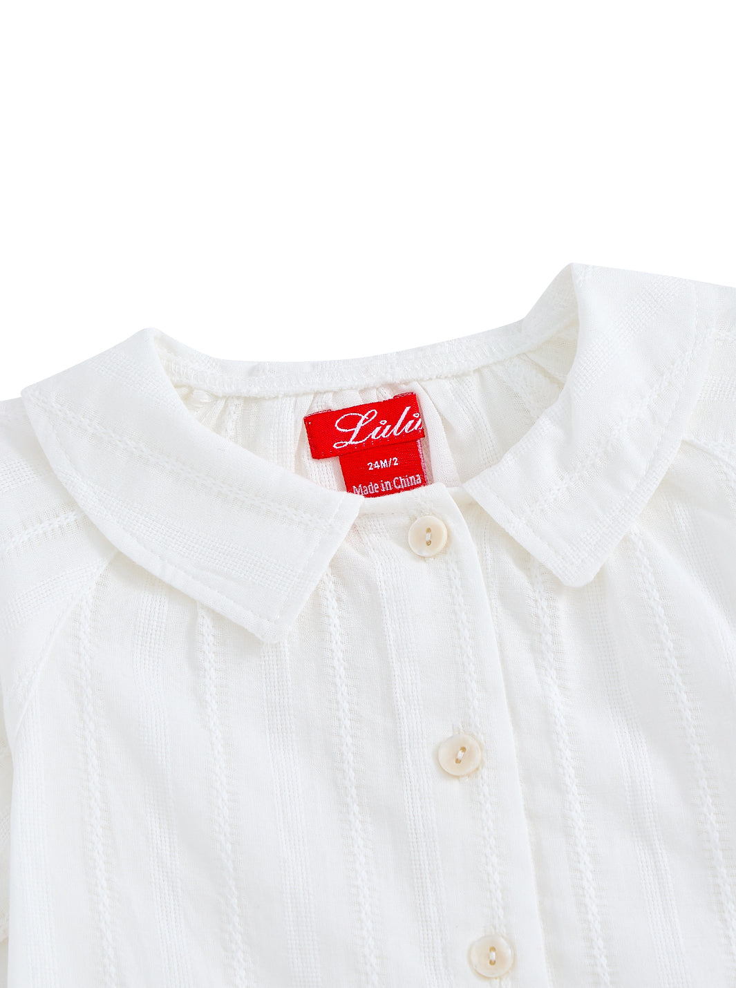 Boy Eyelet Striped Set