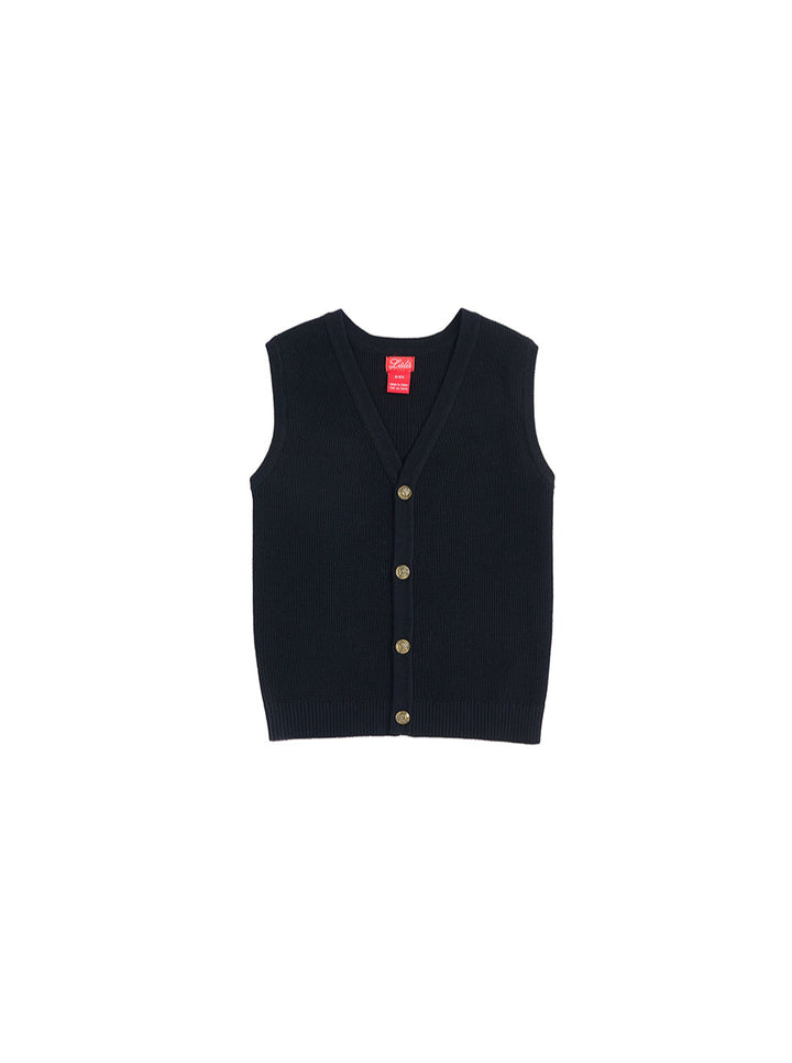 Classic Solid Vest - Black
