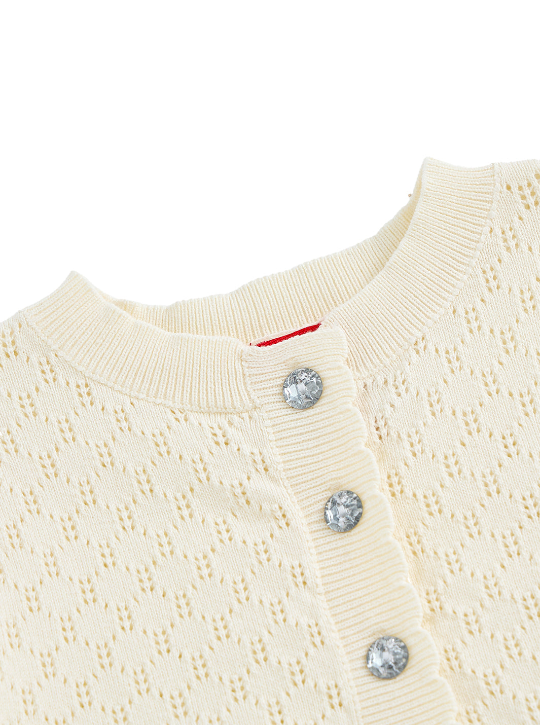 Buttons Sweater - Almond White