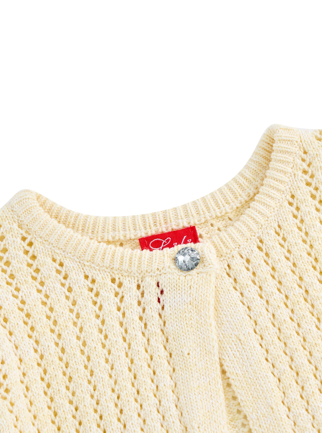 Crop Length Sweater - Rice Beige