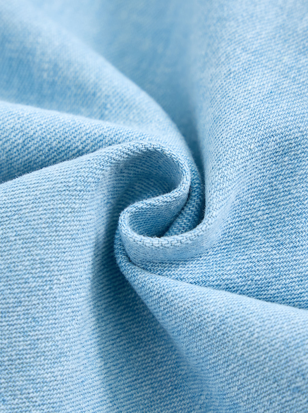 Denim Patch A-line Skirt - Pale Blue Denim