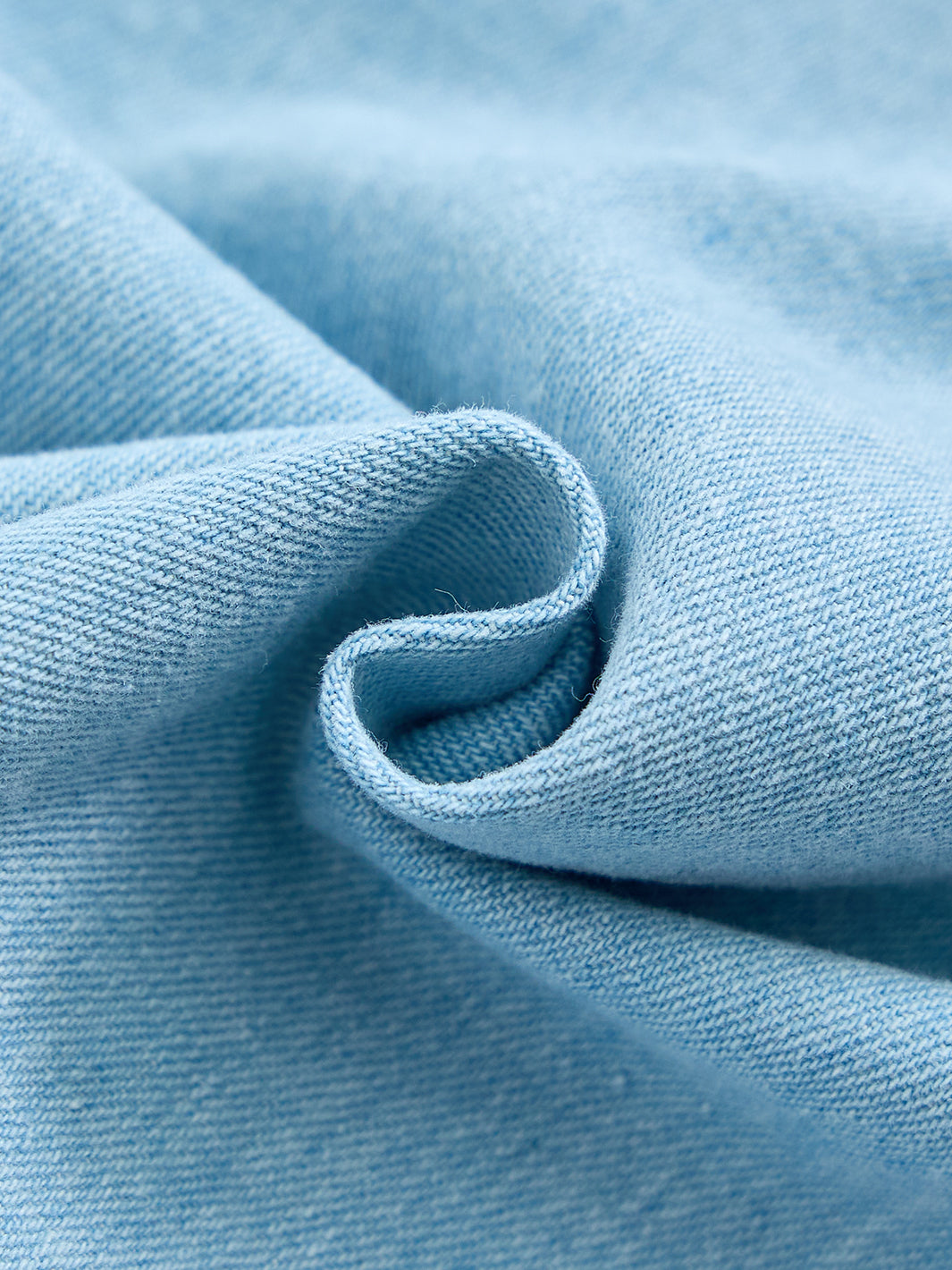 Denim Patch Midi Skirt - Pale Blue Denim