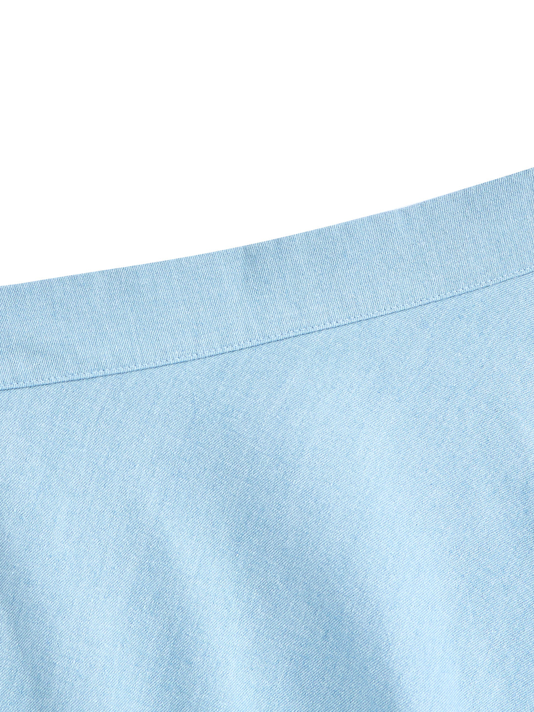 Denim Patch Classic Midi Skirt - Pale Blue Denim