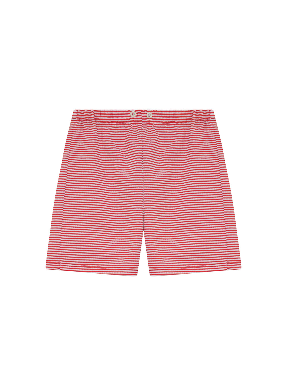 Boy Seersucker Stripe Swim Set - Red Stripe