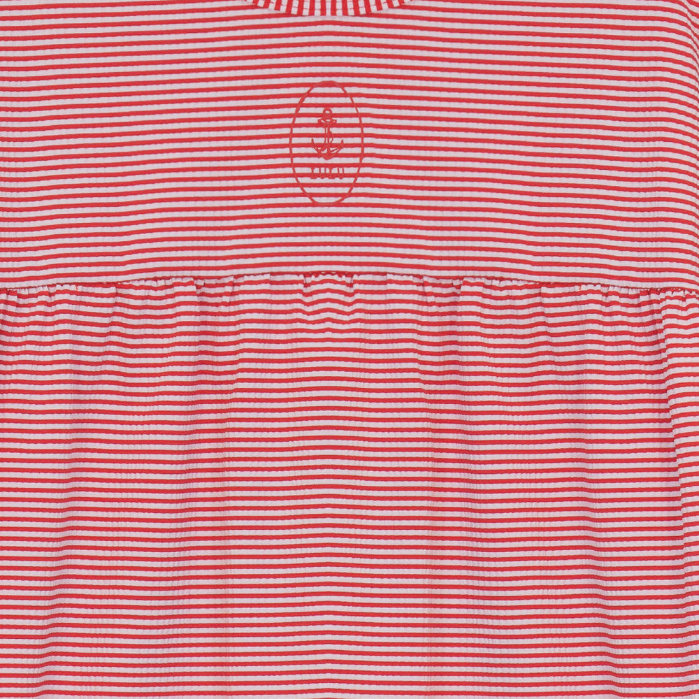 Seersucker Stripe Swim Dress