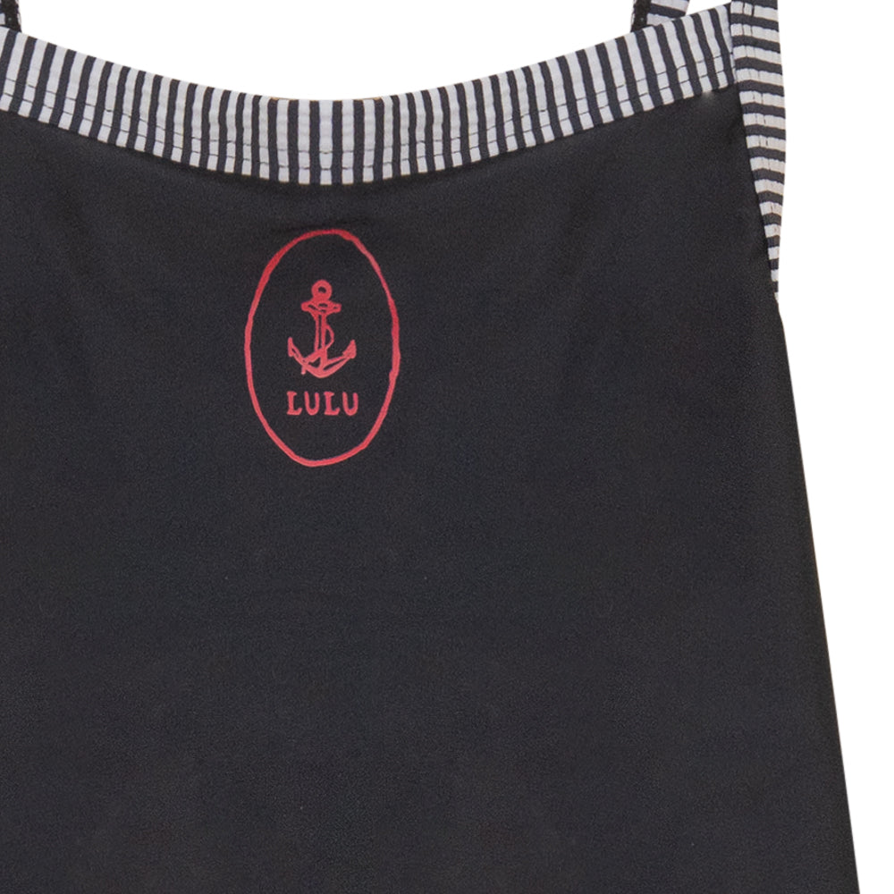 Seersucker Stripe Print Swimsuit