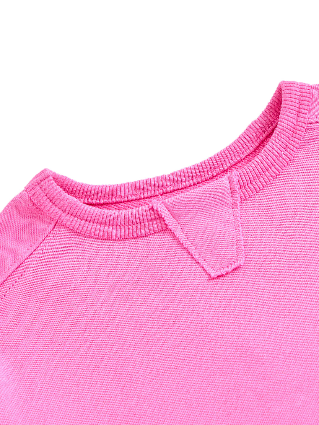 Baby French Terry Set - Hot Pink