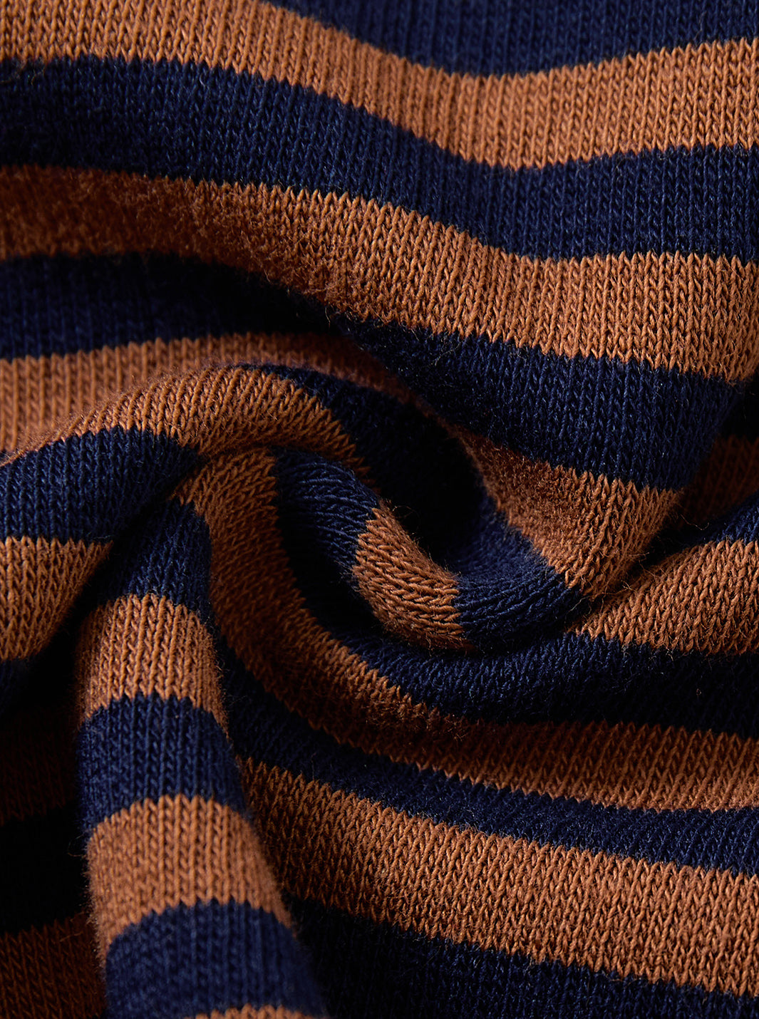 Corduroy Sleeve Patch Top - Brown/Navy