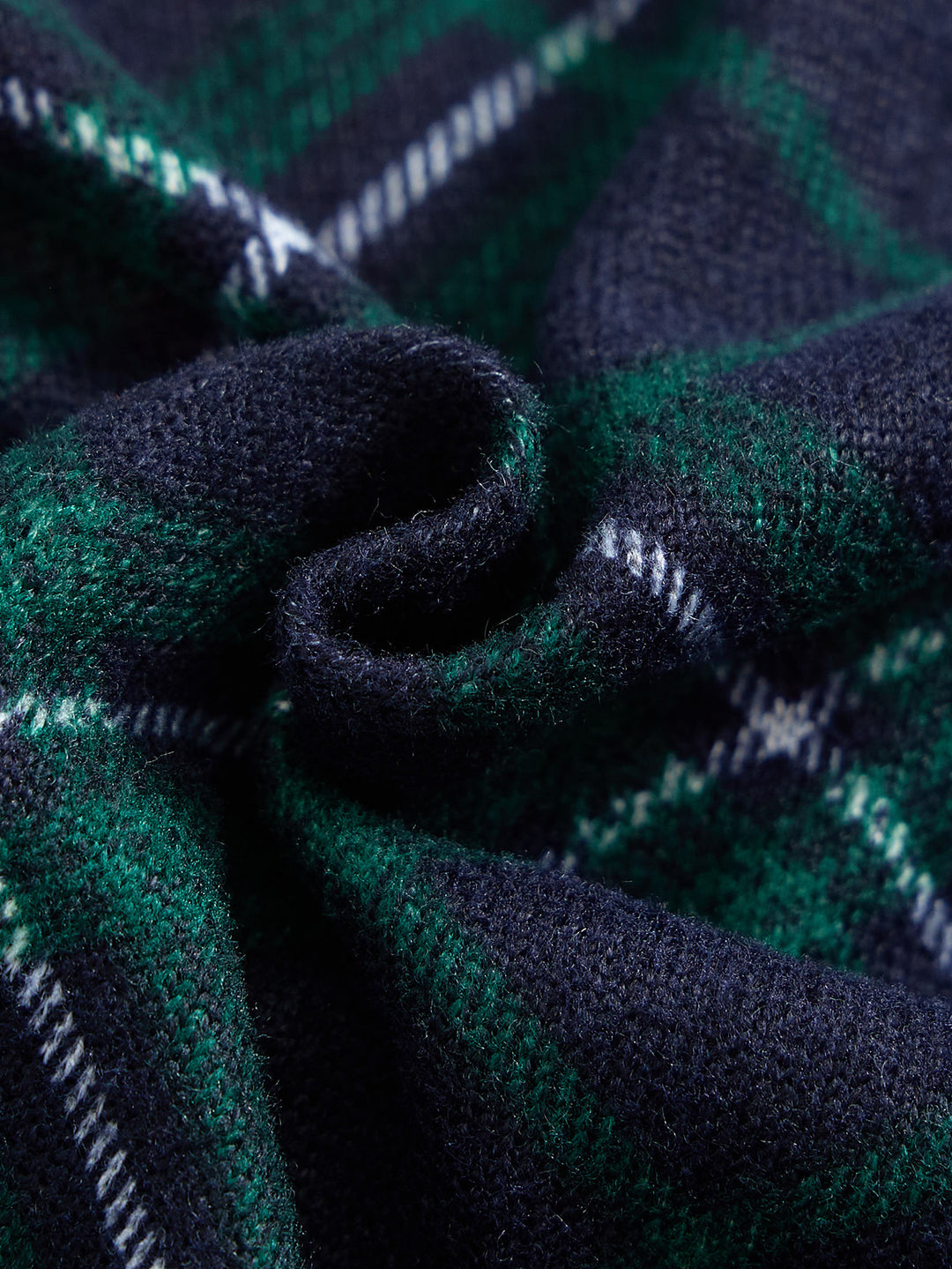 Baby Plaid Mock Neck Set - Green