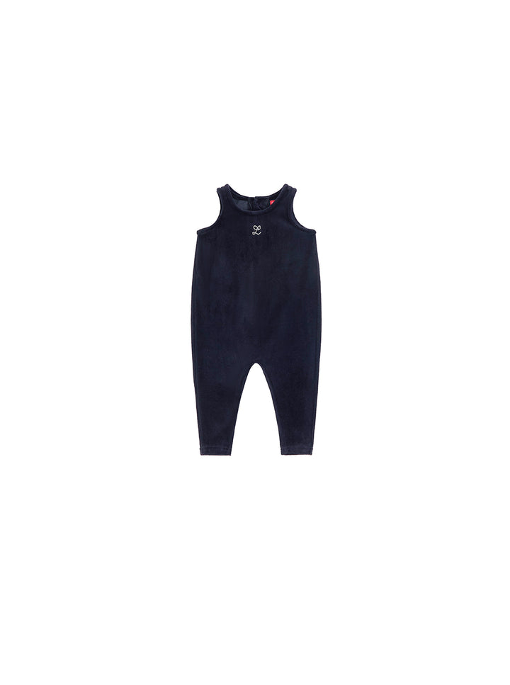 Baby Velour Studded Overall
