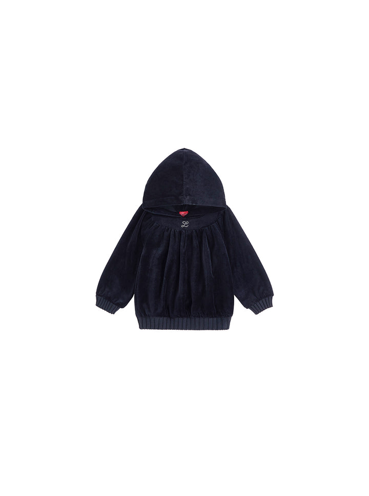Hooded Velour Top
