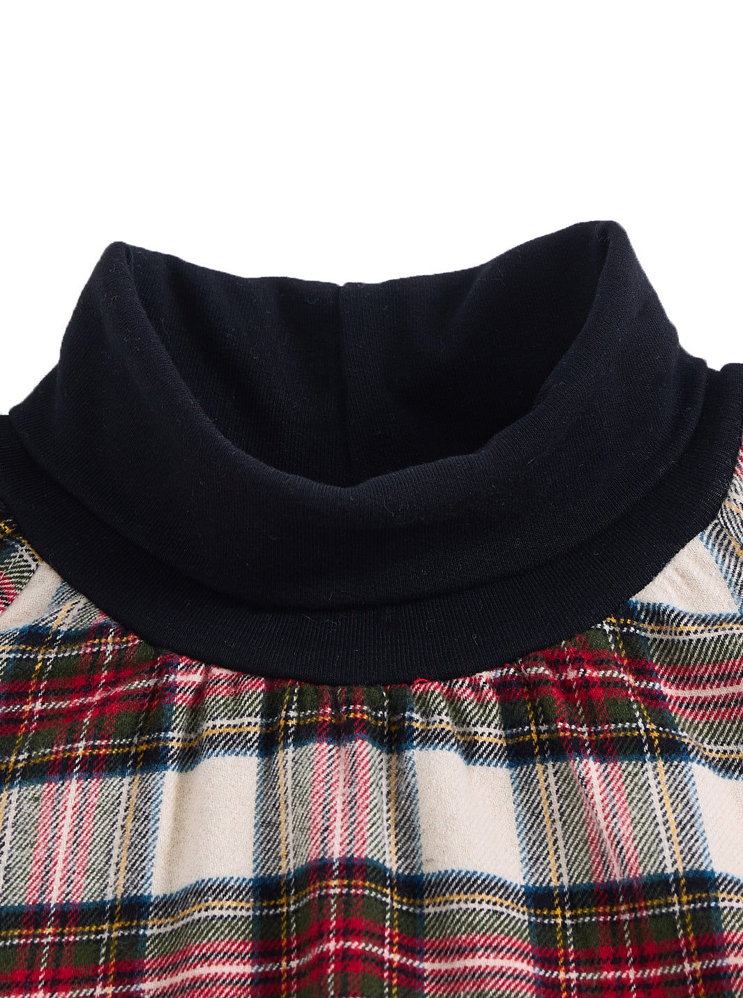 Plaid Turtleneck Dress