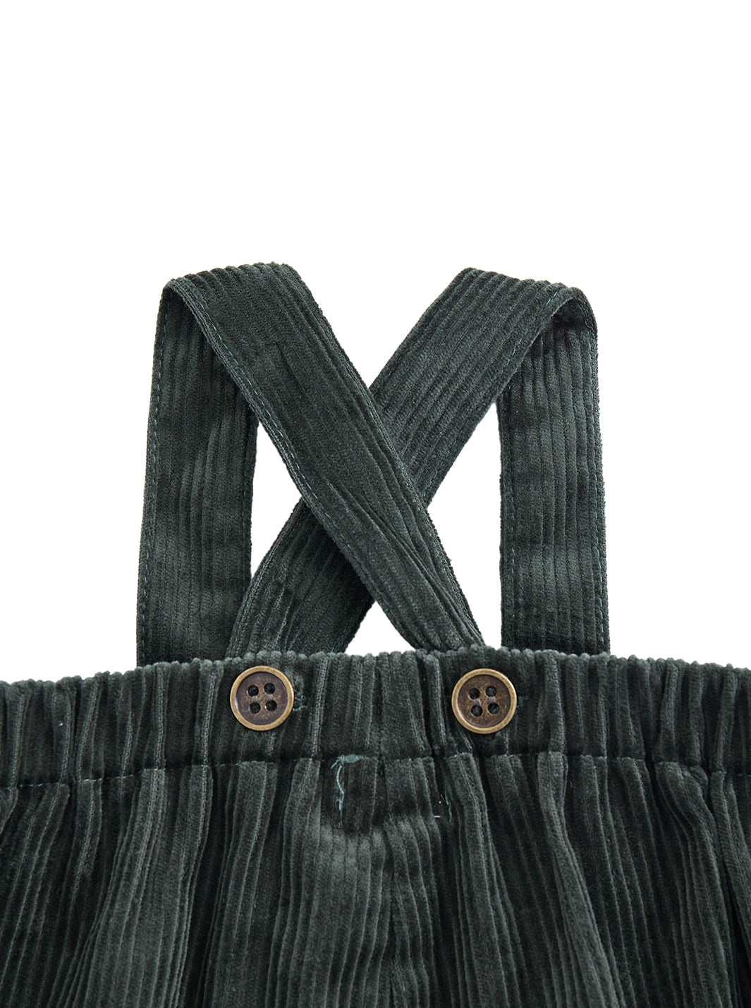 Corduroy Overall - Dk Green