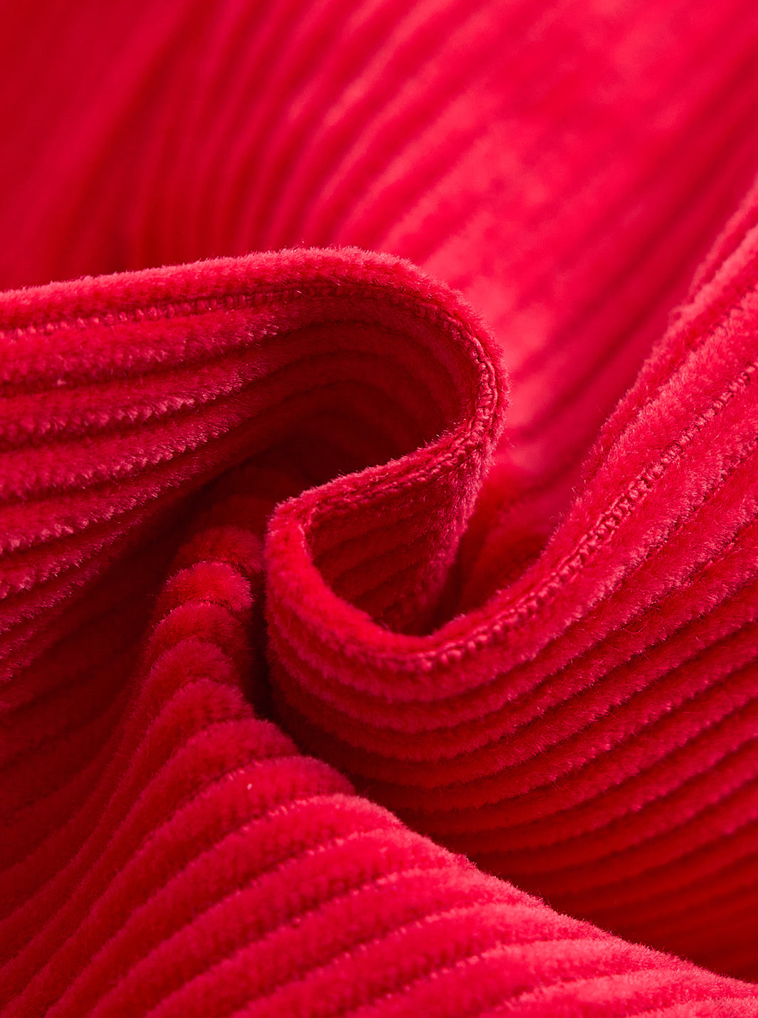 Corduroy Overall-Red