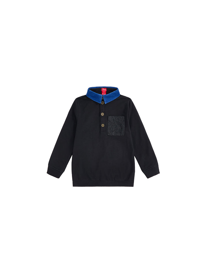 Denim Corduroy Polo